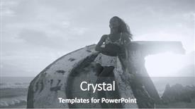  Presentation with black girl - Cool new theme with skeleton free - beautiful girl posing backdrop and a gray colored foreground