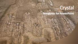  Presentation with ayutthaya - Colorful presentation theme enhanced with skeleton in portuguese settlement backdrop and a coral colored foreground