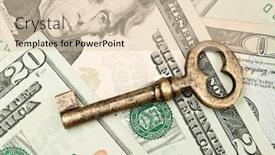  Presentation with prosperity - Audience pleasing PPT theme consisting of skeleton-key-on-cash-infers backdrop and a lemonade colored foreground