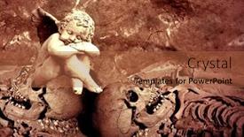  Presentation with skeletons - PPT layouts with skeletons-and-angel background and a red colored foreground