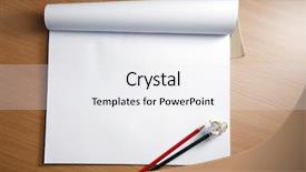  Presentation with color block - Presentation theme having sketch block with colour pencil background and a white colored foreground