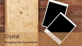  Presentation with old photo - Presentation enhanced with sketch pad - old book with vintage photo background and a coral colored foreground