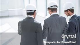  Presentation with architects - Slide deck consisting of sketches of the new project background and a dark gray colored foreground