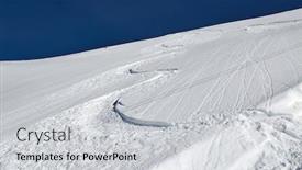  Presentation with snowboard - Amazing PPT layouts having ski-and-snowboard-curves backdrop and a light gray colored foreground
