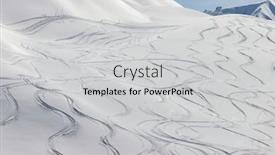  Presentation with snowboard - Slide set consisting of ski-and-snowboard-curves background and a  colored foreground