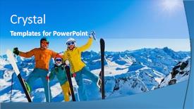  Presentation with area - Slide set having ski area with amazing view of swiss famous mountains in beautiful winter snow mt fort the matterhorn and the dent d'herens in the foreground the grand desert glacier background and a teal colored foreground