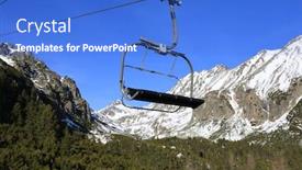  Presentation with lift - Theme enhanced with ski-chair-lift background and a cobalt blue colored foreground