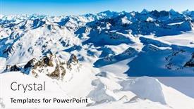 Presentation with touring - PPT layouts featuring ski-in-winter-season-mountains background and a white colored foreground