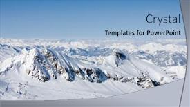  Presentation with lift - Slide deck consisting of ski-lift-and-ski-slope background and a light blue colored foreground