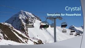  Presentation with ski - Cool new PPT layouts with ski-lift-in-the-mountain backdrop and a  colored foreground