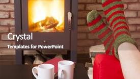  Presentation with navratri festival front page pdf - Cool new PPT theme with ski lodge - legs on front backdrop and a tawny brown colored foreground