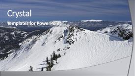  Presentation with tahoe - Slides featuring ski resort in lake tahoe background and a  colored foreground