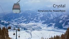  Presentation with resort - Colorful PPT layouts enhanced with ski resort zell am see backdrop and a light blue colored foreground