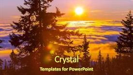  Presentation with ski - Slide deck enhanced with ski resort background and a tawny brown colored foreground