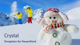  Presentation with ski - Presentation design featuring senses - heart on cardboard background card background and a lemonade colored foreground