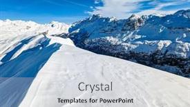  Presentation with mountain - PPT theme featuring ski-slopes-and-mountains-melchsee background and a light gray colored foreground