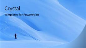  Presentation with touring - Amazing theme having ski touring in harsh winter backdrop and a  colored foreground