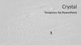  Presentation with touring - Audience pleasing slide set consisting of ski touring in harsh winter backdrop and a light gray colored foreground