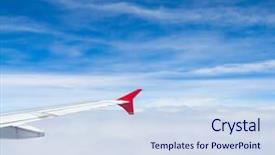  Presentation with skies - Cool new PPT theme with skies above and below heavenly backdrop and a  colored foreground
