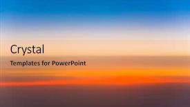  Presentation with skies - Presentation theme enhanced with skies from a plane background and a  colored foreground