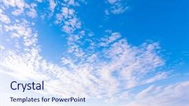  Presentation with skies - Slides featuring skies paradise pattern background and a sky blue colored foreground