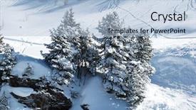  Presentation with skiing - Cool new presentation theme with skiing in swiss alps flumserberg st gallen switzerland backdrop and a light blue colored foreground