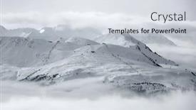  Presentation with skiing - PPT layouts enhanced with skiing-slope-in-the-french background and a  colored foreground