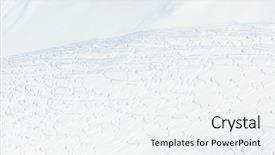  Presentation with tracks - Slide set enhanced with skiing-snow-freeride-tracks and a  colored foreground