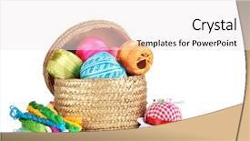  Presentation with threads fabric - Cool new theme with skilful - bright threads for needlework backdrop and a white colored foreground