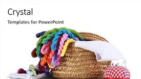  Presentation with threads fabric - Theme enhanced with skilful - bright threads for needlework background and a white colored foreground