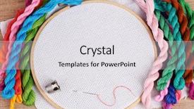  Presentation with embroidery - Amazing theme having skilful - embroidery hoop with canvas backdrop and a white colored foreground