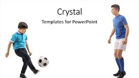  Presentation with shot - Cool new slide set with skill competition - full length shot backdrop and a white colored foreground