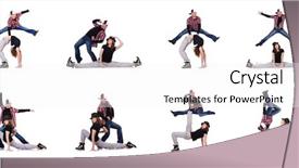  Presentation with dancing - PPT theme having skill set - pair of dancers dancing modern background and a  colored foreground