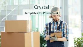  Presentation with moving writing - PPT layouts consisting of skilled moving foreman writing necessary background and a sky blue colored foreground