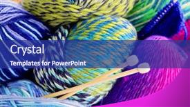  Presentation with wool - Cool new presentation design with soft skills - lots of colorful wool backdrop and a navy blue colored foreground