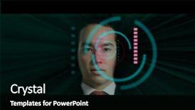  Presentation with matrix - Amazing PPT theme having skills matrix - asian man with modern technology backdrop and a black colored foreground