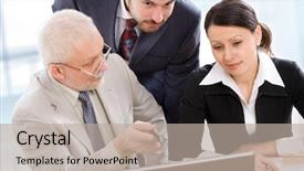  Presentation with trains - Presentation theme enhanced with skills training - skilled chief trains the assistants background and a  colored foreground