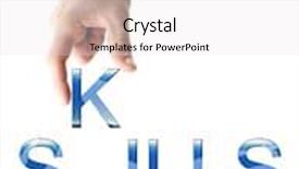  Presentation with skills - Cool new presentation with skills word made by male hand backdrop and a white colored foreground