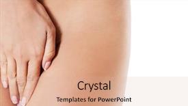  Presentation with skin anatomy - Audience pleasing slides consisting of skin anatomy - beautiful naked woman covering herself backdrop and a coral colored foreground