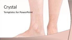  Presentation with well - Theme having skin anatomy - beautiful well-groomed male legs male background and a sky blue colored foreground