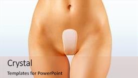  Presentation with skin anatomy - Beautiful theme featuring skin anatomy - closeup shape of woman backdrop and a coral colored foreground