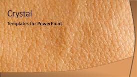  Presentation with skin - Presentation featuring skin background background and a gold colored foreground