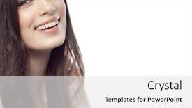  Presentation with tv show studio camera - PPT theme having skin beauty care - closeup portrait of attractive caucasian background and a  colored foreground