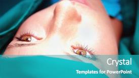  Presentation with trauma and plastic surgery - Beautiful presentation theme featuring skin blue - plastic surgery tretment concept backdrop and a teal colored foreground