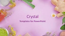  Presentation with skin care natural - Cool new presentation theme with skin care on violet backdrop and a lemonade colored foreground