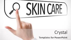  Presentation with skin care - Amazing PPT theme having mens skincare - skin care written in search backdrop and a white colored foreground