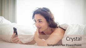  Presentation with brain cell - Slides with bed on a love background and a coral colored foreground