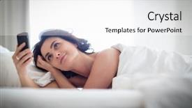  Presentation with brain cell - PPT theme with bed on a love background and a sky blue colored foreground