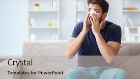  Presentation with free spiritual healing - Audience pleasing presentation theme consisting of preconstruction - young man recovering healing backdrop and a light gray colored foreground