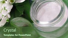  Presentation with cream - Cool new presentation theme with replenishment - skin cream backdrop and a tawny brown colored foreground